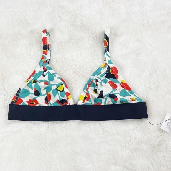 NWT Urban Outfitters Out From Under Cotton Floral Triangle Bralette - Picture 3 of 6